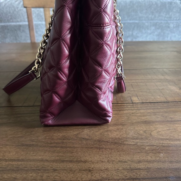 Kate Spade Burgundy Quilted Tote - Picture 3 of 9